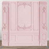 Aperturee - Aperturee Simple Pink Theme Fabric Backdrop Cover for Birthday